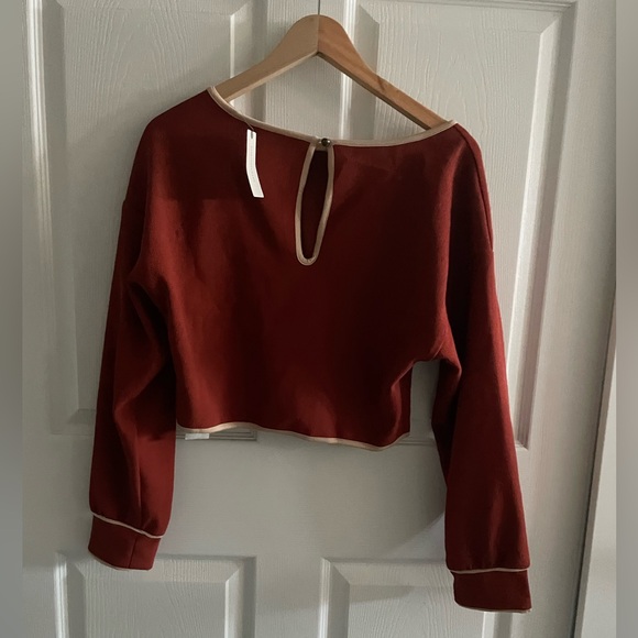 Anthropologie Maeve Contrast Red Skirt Set - Picture 5 of 10